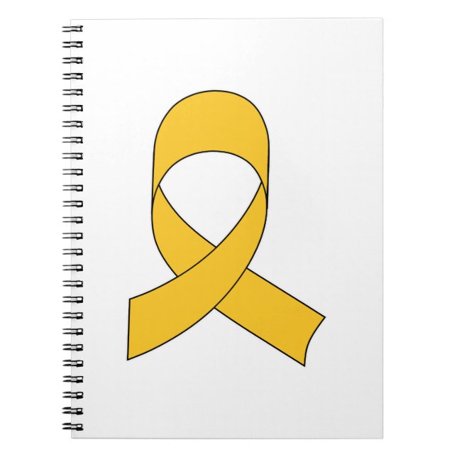 Gold Ribbon Zeichnend Notizblock (Vorderseite)