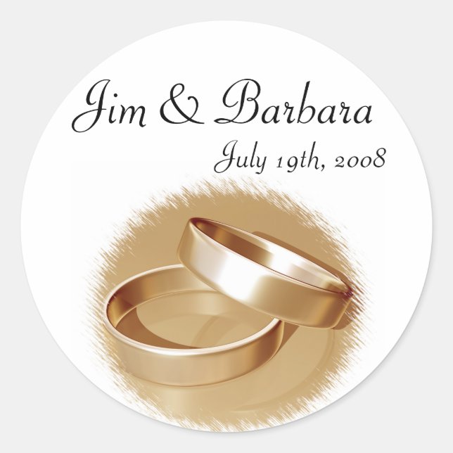 Gold Rings Stickers (Vorderseite)