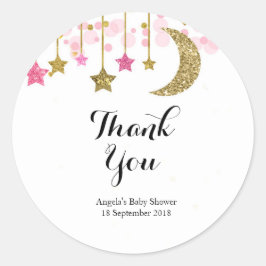 Gold rosa Tinkle Tinkle Dankeschön Sticker