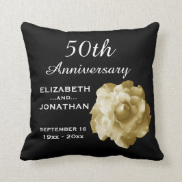 Gold-Rose A01G zum 50. Jahrestag Kissen