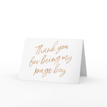 Gold Rose "Danke, dass du mein Page Boy bist"