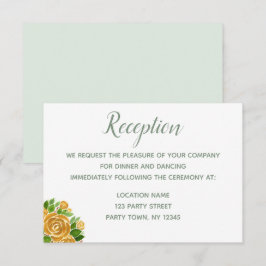 Gold Rose Empfang Card Einladung