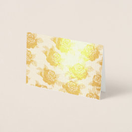 Gold-Rose Folienkarte