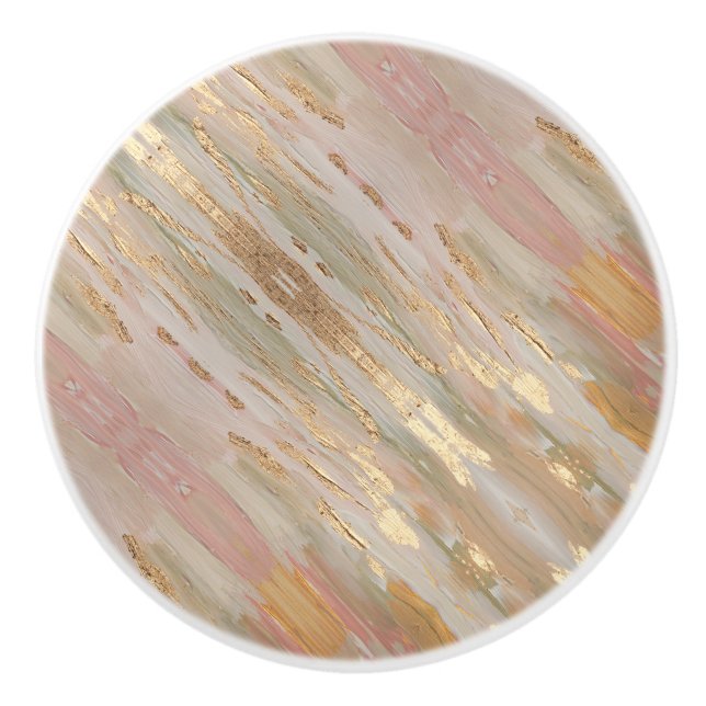 Gold, Rose Keramikknauf (Vorderseite)