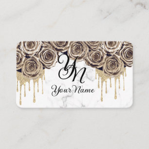 Gold Rose Marmor Ursprünglich Visitenkarte