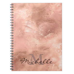 Gold Rose Metallic Texture - elegant Notizblock