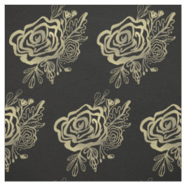 Gold Rose Muster Französisch Florals Stoff