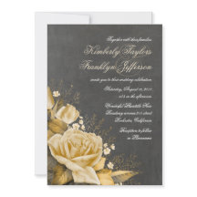 Gold Rose Vintag Chalkboard Hochzeit im Herbst