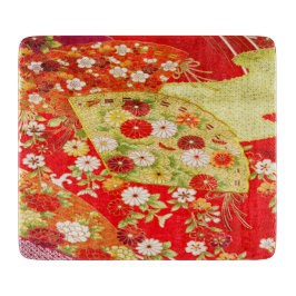 Gold Rot Traditionelles japanisches Blumenglas Blu Schneidebrett