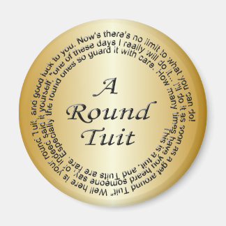 Gold Round Tube Magnet