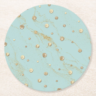 Gold Round Untersetzer