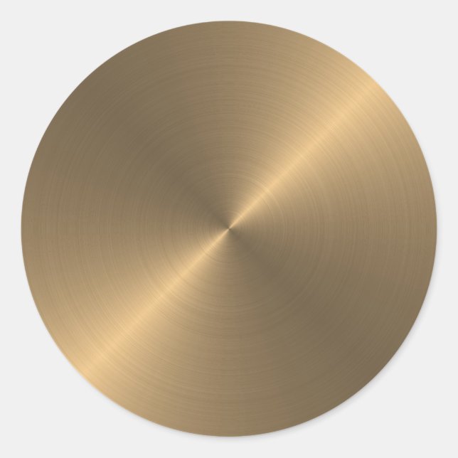 Gold Runder Aufkleber (Vorderseite)