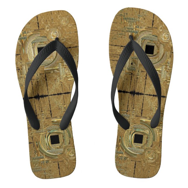 Gold Rush Thongs Flip Flops (Fußbett)