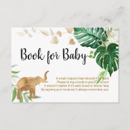 Gold Safari Baby Showbook for Baby Card Begleitkarte