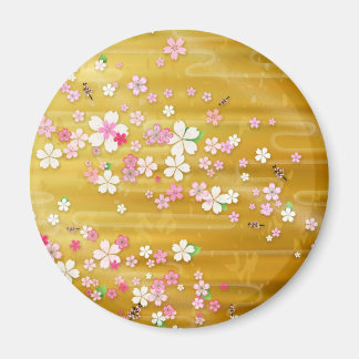Gold Sakura Kimono: Magnet