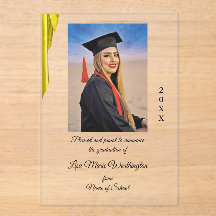 Gold Satin Abitur-Ankündigung