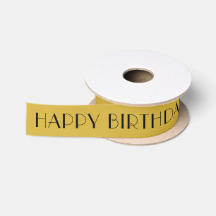 Gold-Satinband für Geburtstagsgeschenkverpackung Satinband