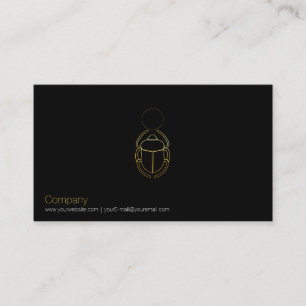 Gold Scarab Business Card Visitenkarte