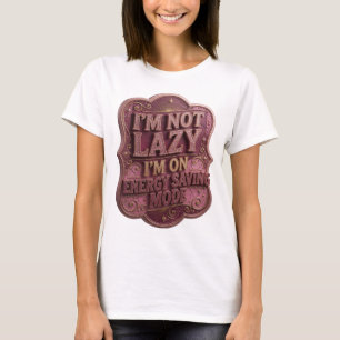 Gold SCHLAU BIN ICH NICHT, ICH BIN NUR IM ENERGIES T-Shirt
