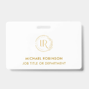 Gold Schrift Firmenlogo ID Benutzerdefiniert Mitar Ausweis