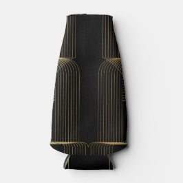 Gold, Schwarz, elegant, cool, einzigartig trendige Flaschenkühler