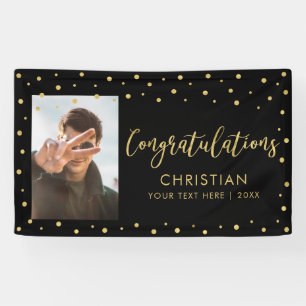 Gold & Schwarz   Gratulationsparty, Eventfoto Banner