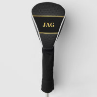 Gold Schwarz Kohlenstoff-Look Monogramm