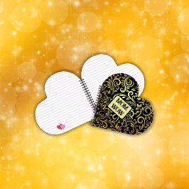 Gold & Schwarz - MAMA - WOW | Spirale Notizbuch