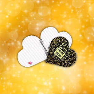 Gold & Schwarz - MAMA - WOW Spirale Notizbuch