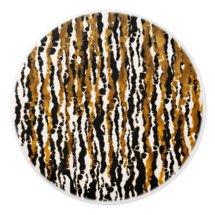 Gold & Schwarz Modern Safari Regen Dschungel Glamo Keramikknauf