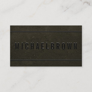 Gold Schwarz Treiber Minimalistischer Fetter Moder Visitenkarte