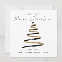 Gold Schwarzer Tree 2026 Kalender Frohe Weihnachte