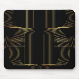 Gold, Schwarzes, elegante, coole, einzigartige Mousepad