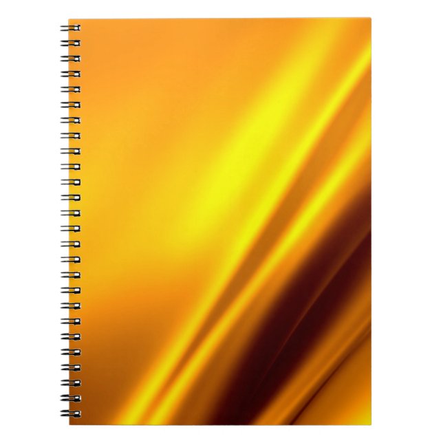 Gold schwellender abstrakter Hintergrund Notizblock (Vorderseite)