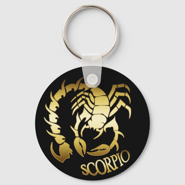 GOLD SCORPIO SCHLÜSSELANHÄNGER (Vorderseite)