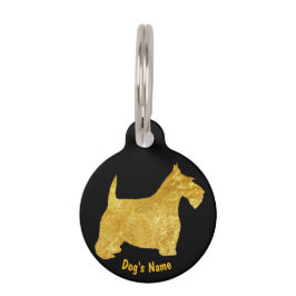 Gold Scottie Personalize Haustiermarke