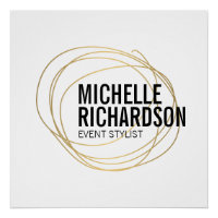 Gold Scribble mit fett formatiertem Text
