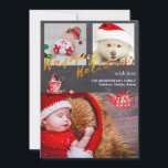 Gold Script Chalkboard Weihnachtself Foto Feiertagskarte<br><div class="desc">3 Foto individuell anpassbare Karte, Watercolor Original Spaß Kunst mit lustigen Elfen, Teacup und Ornamente Karte erstellt für Sie. Feiern Sie mit dieser lustigen Watercolor-Karte die Sommersaison und verteilen Sie Freude und Wärme. Chalkboard Hintergrund und Gold Script "Happy Holidays". Goldfolienherzen auf der Rückseite der Karte. Personalisieren Sie es mit Ihrem...</div>