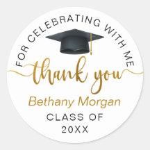 Gold Script Dankeschön Abschluss