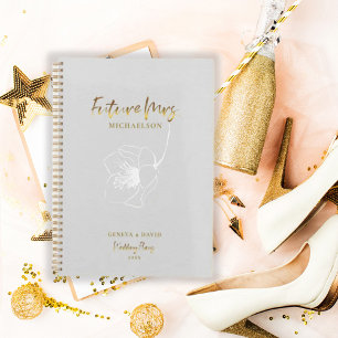 Gold Script Future Frau Dove Gray Wedding Planner Planer