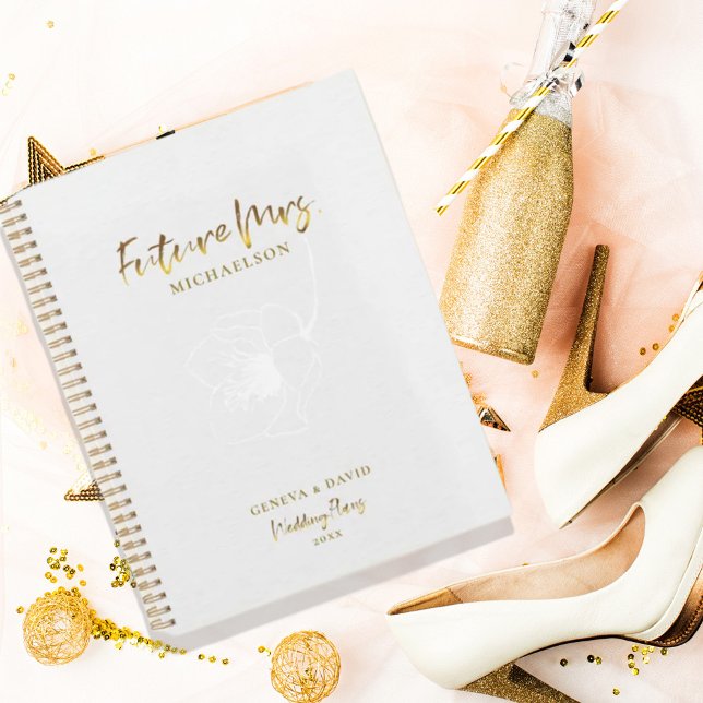Gold Script Future Frau Wedding Planner Planer (Von Creator hochgeladen)