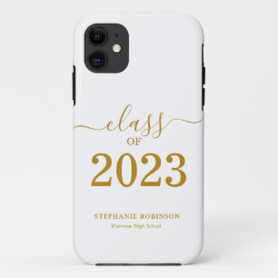 Gold Script-Klasse des Abschlusses 2023 Case-Mate iPhone Hülle