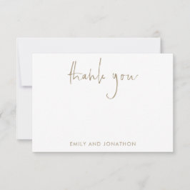 Gold Script Name 5 Fotos Hochzeit Vielen Dank Mitteilungskarte