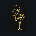 Gold Script Wild Birthday Party Tischnummer 1<br><div class="desc">Suchen Sie in meinem Geschäft nach passenden Artikeln. Kontaktieren Sie mich für eine benutzerdefinierte Bestellung.</div>