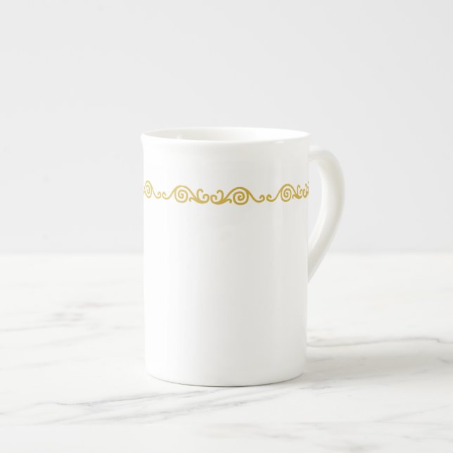 Gold Scroll Work Specialty Tasse (Vorderseite Rechts)