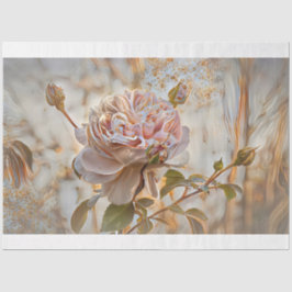 Gold Seide Elegante Rose Kunst, Dichtung und Musik Seidenpapier