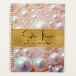 Gold-Seidenperlen im neuen Jahr Planer