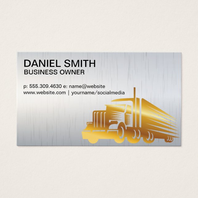 Gold Semi Vehicle | LKW-Fahrer (Vorderseite)