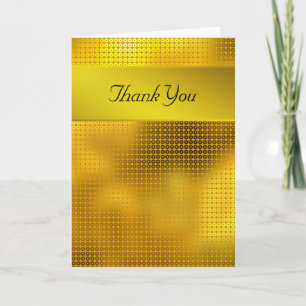 Gold Sequin Vielen Dank Dankeskarte