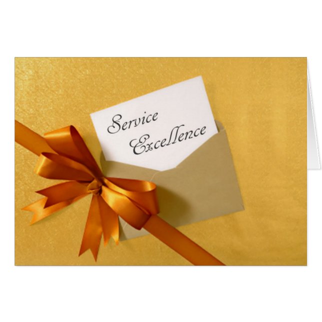 Gold Series - Service Excellence Card (Vorderseite (Horizontal))